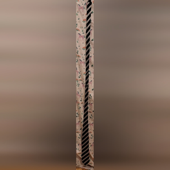 NWOT YSL Saint Laurent Navy & Silver Stripe Silk Blend Business Formal Neck Tie - Picture 4 of 7